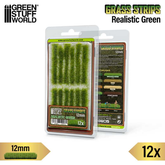 Realistic Green Grass Strips 12m...