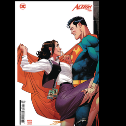 Superman Action Comics #1061 by DC comics written by Jason Aaron with art by John Timms with cover art variant D by Jorge Jimenez.