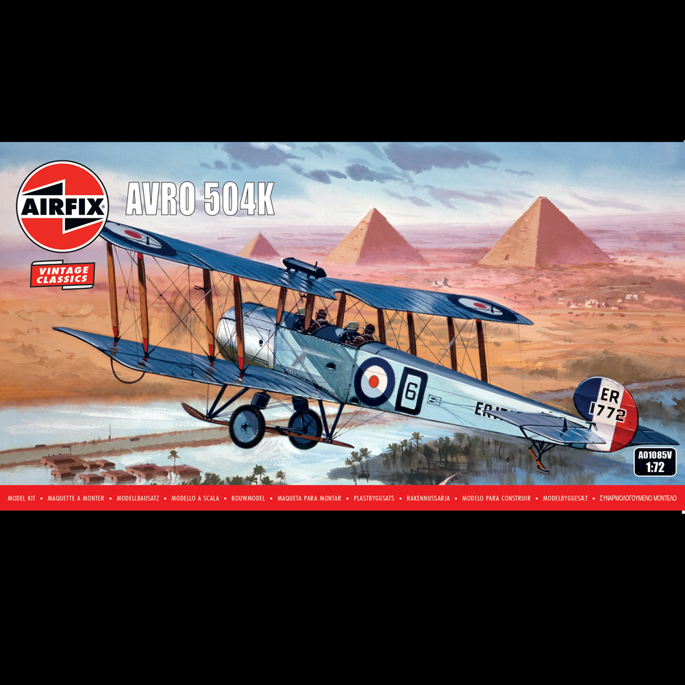 Airfix Avro 504K - Vintage Classics 1:72 Scale