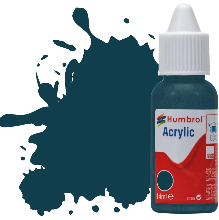 Humbrol 230 PRU Blue Acrylic Paint Dropper Bottle (17ml)