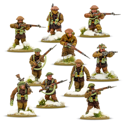 British & Canadian Infantry (Winter) Platoon - Bolt Action