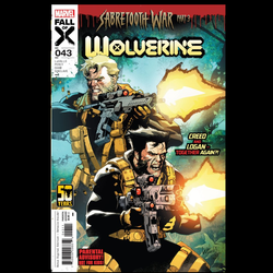 Wolverine #43 Sabretooth War Part 3 from Marvel Comics by Victor LaValle and Benjamin Percy with art by Geoff Shaw. Sabretooth and Wolverine once worked together but how do the violent missions of their team x days factor into the Sabretooth War being waged in the present.
