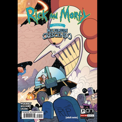 Rick & Morty Maximum Crescendo #1 from Oni Comics by David Brockton McKinney and art by Jarrett Williams featuring cover art A.