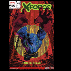 X Force #48 from Marvel Comics written by Benjamin Percy with art by Robert Gill. He was their mission commander. Now he is their mission. At last, X-FORCE takes the fight to Beast 