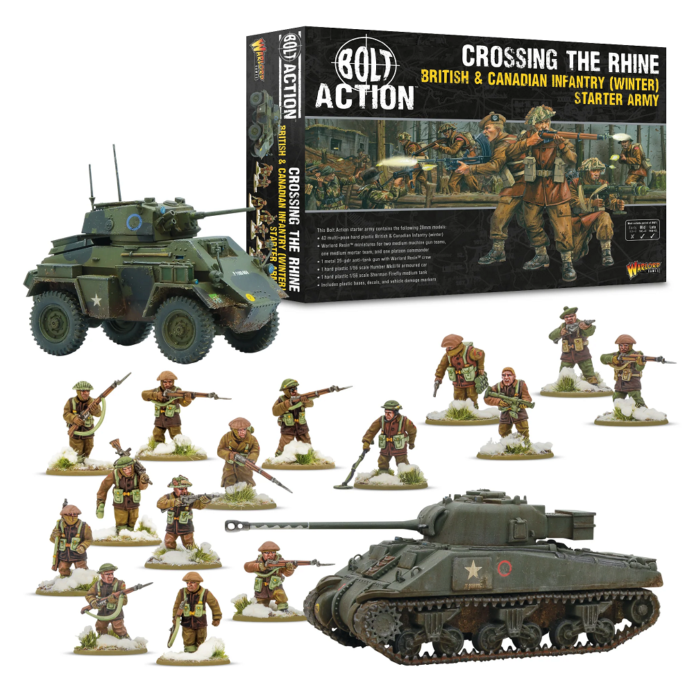 'Crossing the Rhine' - British & Canadian Infantry (Winter) Starter Army (Bolt Action)