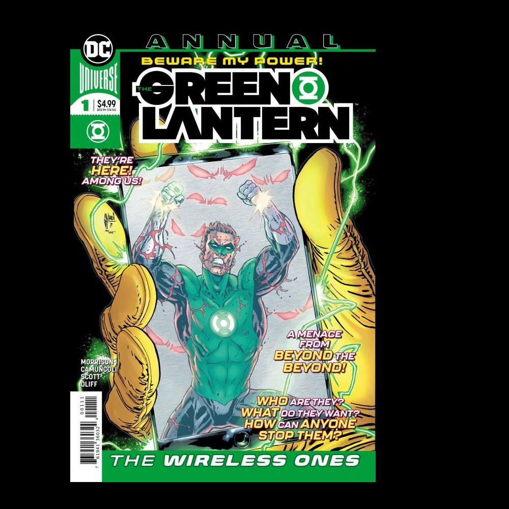 The Green Lantern Annual #1 from DC written by Grant Morrison with art by Giuseppe Camuncoli.