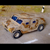 Humvee by Crooked Dice.&nbsp; A resin miniature representing an armoured military vehicle that requires assembly for&nbsp;your tabletop gaming and RPGs.
