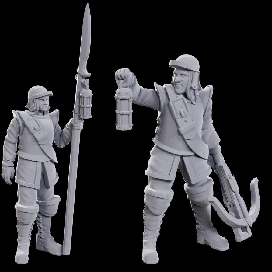 Roadwardens Male & Female - Wizkids Deep Cuts Miniatures