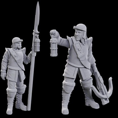 Roadwardens Male & Female - Wizkids Deep Cuts Miniatures