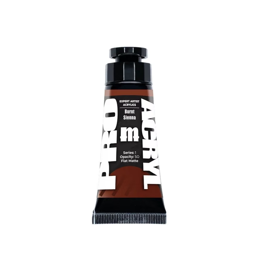 Pro Acryl Expert Acrylics Burnt Sienna | 30ml Series 1 Artist Acrylic Paint Tube
