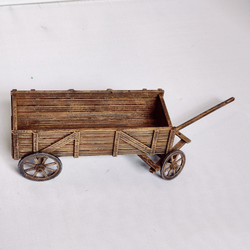 A Baggage Cart by Iron Gate Scenery in 28mm scale produced in PLA representing a wooden cart with wooden wheels giving you a rustic, old town, farming scenery piece for<span style="font-size: 0.875rem;">&nbsp;your tabletop gaming, RPGs and hobby dioramas</span>