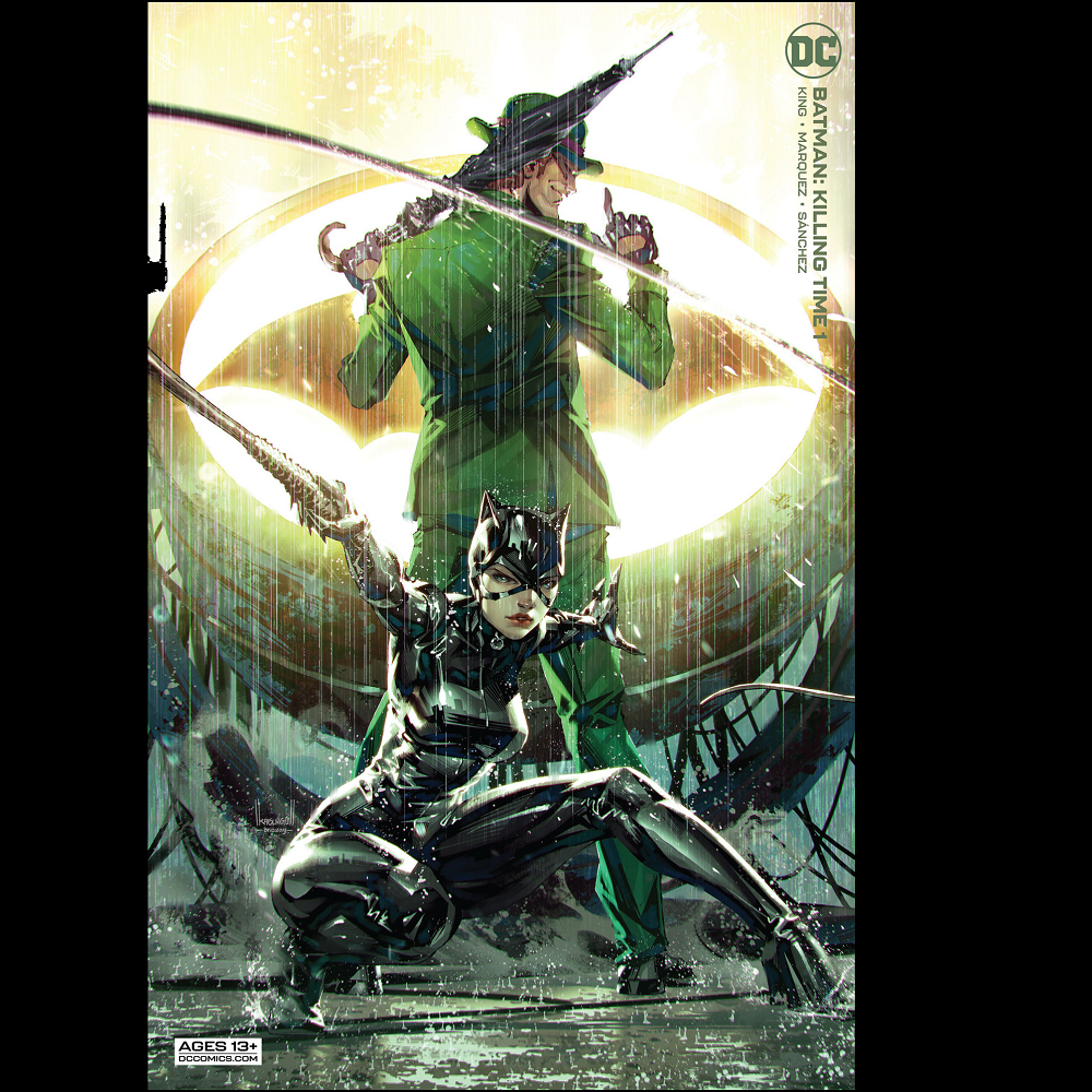 Batman Killing Time #1 from DC written by Tom King with art by David Marquez.