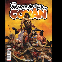 The Savage Sword of Conan #1 from Titan Comics by John Arcudi and Patrick Zircher with art by Max Von Fafner. Featuring the rousing return of Solomon Kane an adrenaline fuelled adventure.