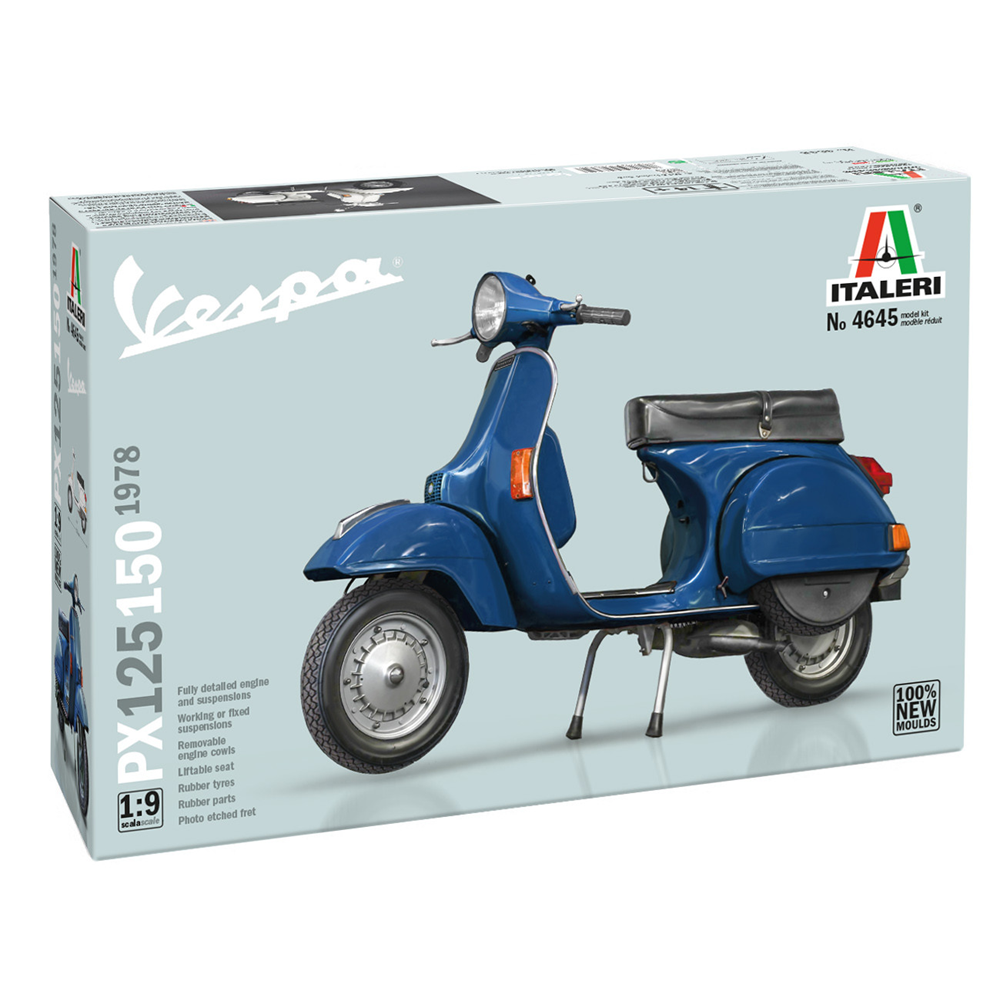 Piaggio Vespa PX 125/150 1978 - Italeri 1:9 Scale Model Kit