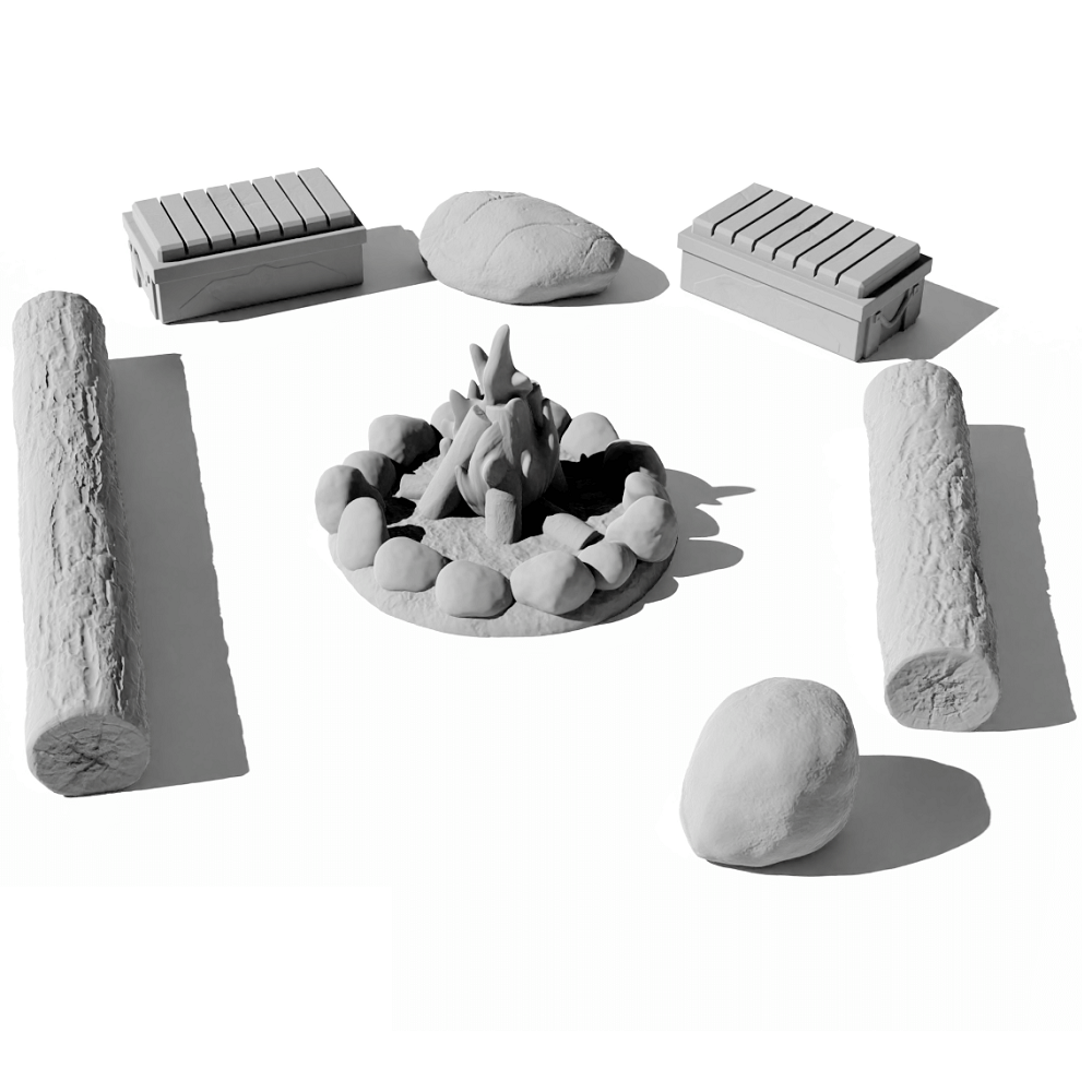 Campsite by Iron Gate Scenery for tabletop gaming