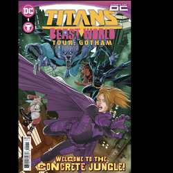 Titans Beast World Tour Gotham #1 from DC written by Chip Zdarsky, Grace Ellis, Gretchen Felker-Martin, Sam Maggs and Kyle Starks with art by Miguel Mendonca, Daniel Hillyard, Ivan Shavrin, PJ Holden and Kelley Jones with cover art A