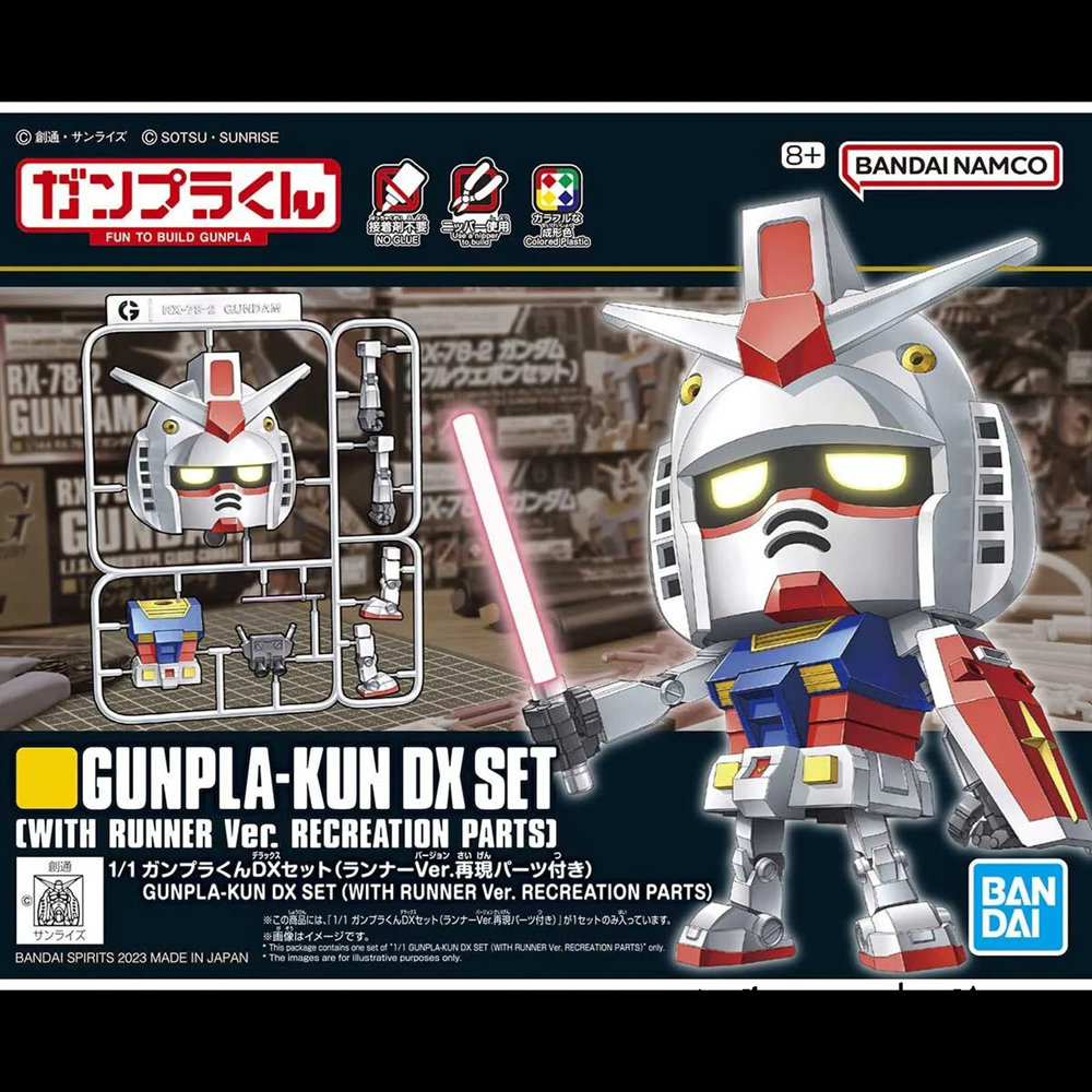 Gunpla-Kun Dx Set with Runner Version Recreation Parts - Gunpla