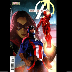 Avengers Twilight #3 from Marvel Comics written by Chip Zdarsky with art by Daniel Acuna. Off the shores of New York City sits the raft, a government facility full of secrets and danger! Can Captain America infiltrate it before the new Iron Man gives him the same gruesome fate as Tony Stark?