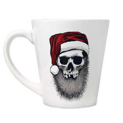 Muerto Christmas - Skull Santa Latte Mug