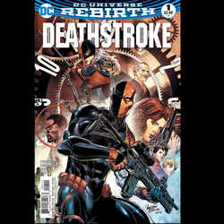 Deathstroke #1 DC Rebirth from DC written by Christopher Priest with cover by Carlo Pagulayan.