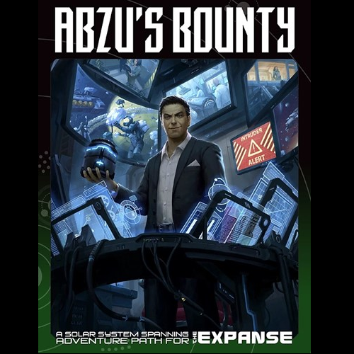 The Expanse Abzu's Bounty a hardback book being a solar system spanning adventure path for The Expanse RPG.