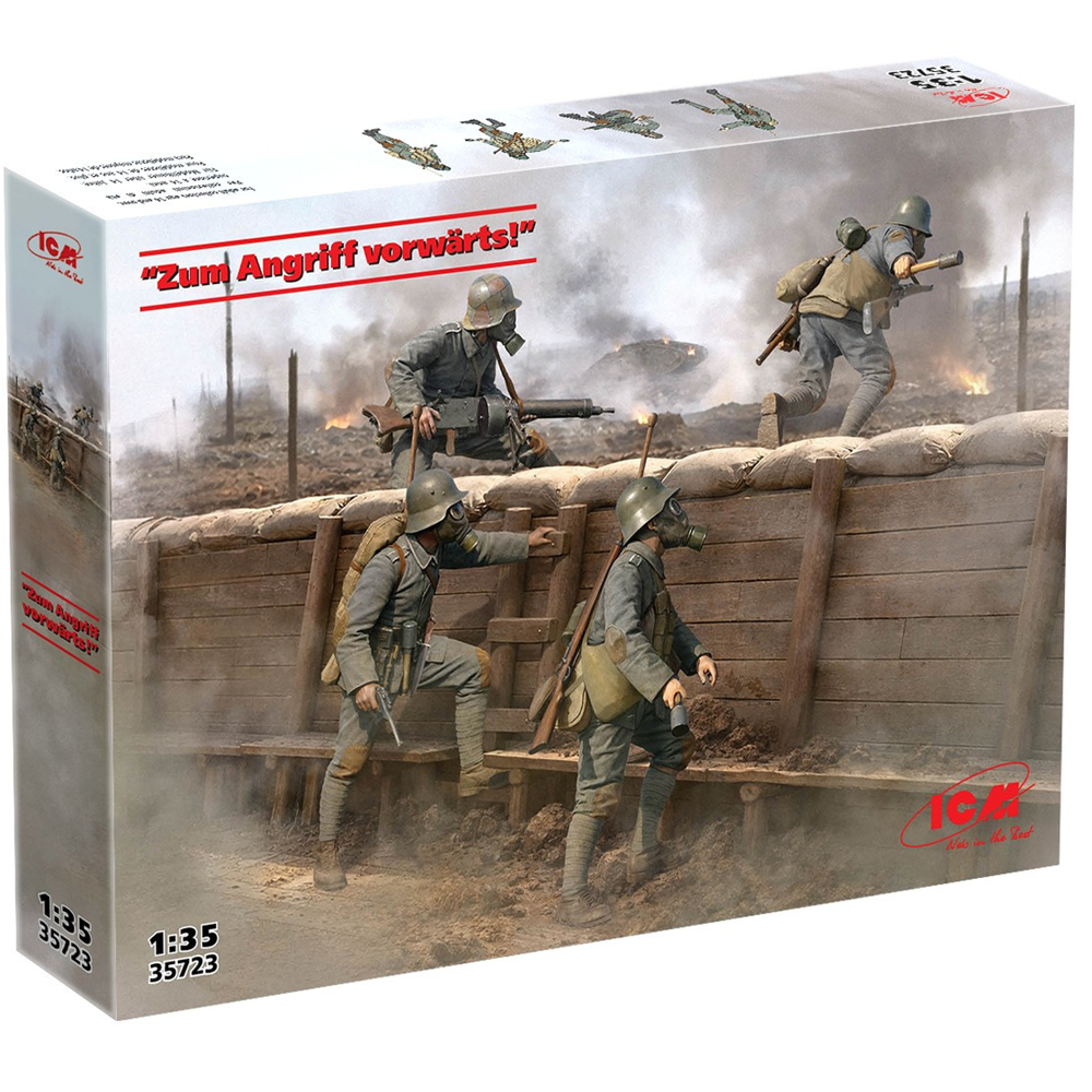 ‘Zum Angriff Vorwärts German Army Assault Unit - ICM 1:35 Model Kit