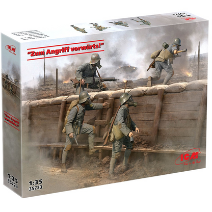 ‘Zum Angriff Vorwärts German Army Assault Unit - ICM 1:35 Model Kit