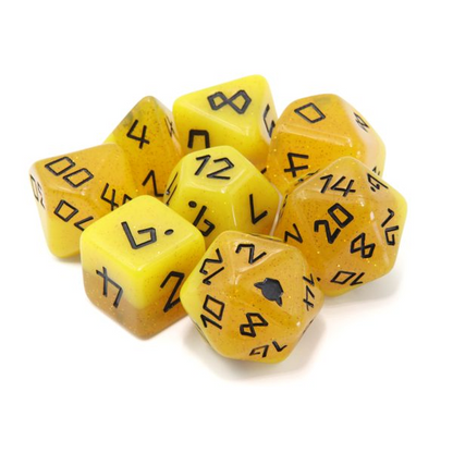 Dice Goblin Beekeeper - RPG Dice Set with Mini Dice Bag & Sticker