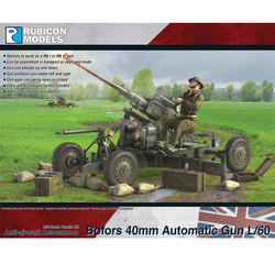 A Rubicon 1/56 Scale Model plastic kit to replicate the British Bofors 40mm Automatic Gun L/60
