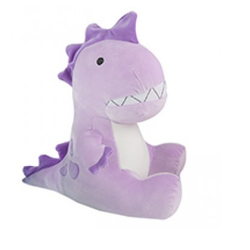 Oh So Soft Lilac T-Rex Dinosaur. This adorable dinosaur plushie is a soft lilac and purple colour with a large toothy grin being incredibly soft and snuggly living up to the name Oh So Soft making a great gift.