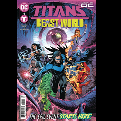 Titans Beast World #1 from DC written by Tom Taylor with art by Ivan Reis and Danny Miki and cover art A. 