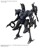 Mechanical figure with a dark bl...