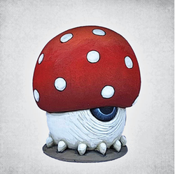 Shroom King by Crooked Dice a large resin mushroon with tiny feet and one giant eye making a rather 'fungi' to add to your tabletop gaming and RPGs. 