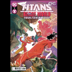 Titans Beast World Tour Central City #1 from DC written by Si Spurrier, A L Kaplan, Alex Paknadel and Jarrett Williams with art by A L Kaplan, George Kambadais and Serg Acuna with cover art A.