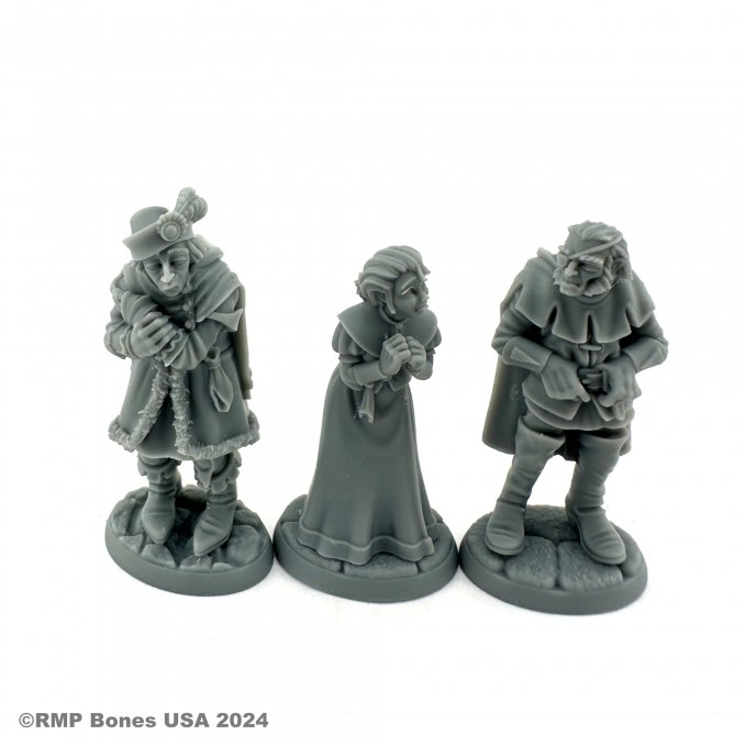 07111 Townsfolk Captives sculpted by Bobby Jackson from the Reaper Miniatures Bones USA Dungeon Dwellers range.