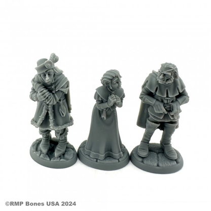 07111 Townsfolk Captives sculpted by Bobby Jackson from the Reaper Miniatures Bones USA Dungeon Dwellers range.