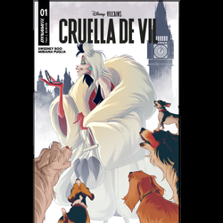 Disney Villains Cruella De Vil #1 by Dynamite Comics written by Sweeney Boo with art by M Puglia and cover art A. 
