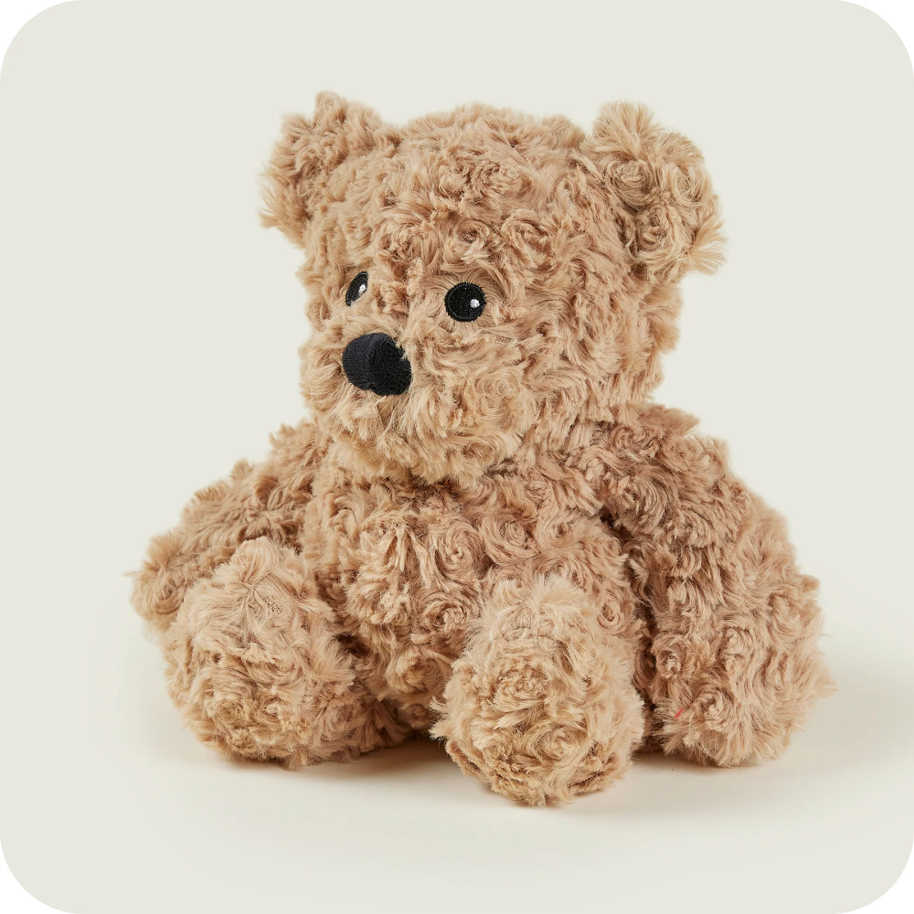 Warmies Brown Curly Bear -  Microwavable Plushies