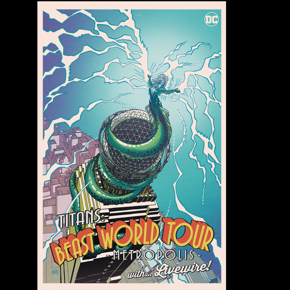 Titans Beast World Tour Metropolis #1 from DC written by Nicole Maines, Joshua Williamson, Zipporah Smith and Dan Jurgens with art by Max Raynor, Anthony Marques and Edwin Galmon and variant cover art C.