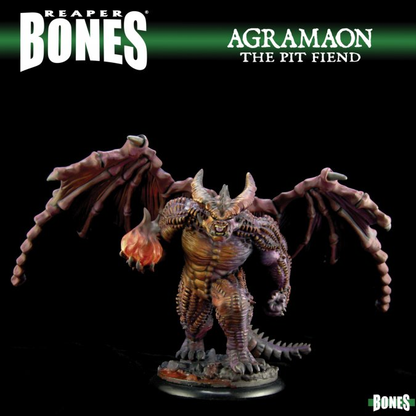 77936 Agramon Pit Devil, this ominous creature has large wings and tail 
