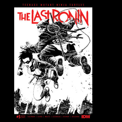 The Last Ronin #5 Teenage Mutant Ninja Turtles from IDW written by Tom Waltz, Peter Laird and Kevin Eastman with art by Ben Bishop. 52 page comic reprint of the Last Ronin miniseries.   