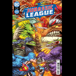 The Jurassic League #1 Limited Series from DC written with second printing cover by Juan Gedeon. You know the story: an infant escapes the destruction of its home planet and is deposited on Earth to be raised by human parents.