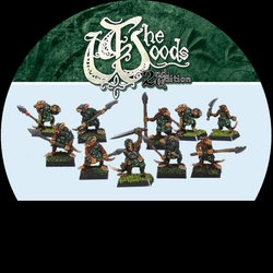 Gnawloch Warriors by Oakbound Studio. A set of ten lead pewter miniatures of Gnawloch rat warriors with various weapons and full of character