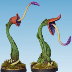 Creepers Two by Crooked Dice.&nbsp; A set of two metal figures representing plant creatures for your RPGs, jungle setting, swamp scenes and tabletop gaming needs.