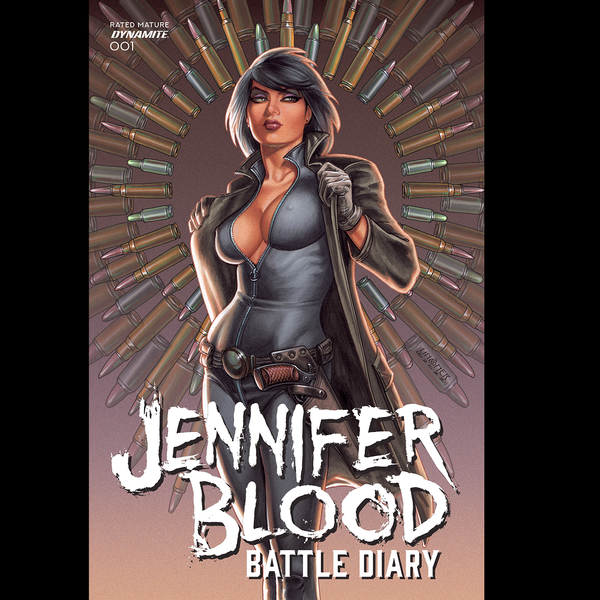 Jennifer Blood Battle Diary #1 from Dynamite Comics by Fred Van Lente with artist Robert Carey and cover art A. 