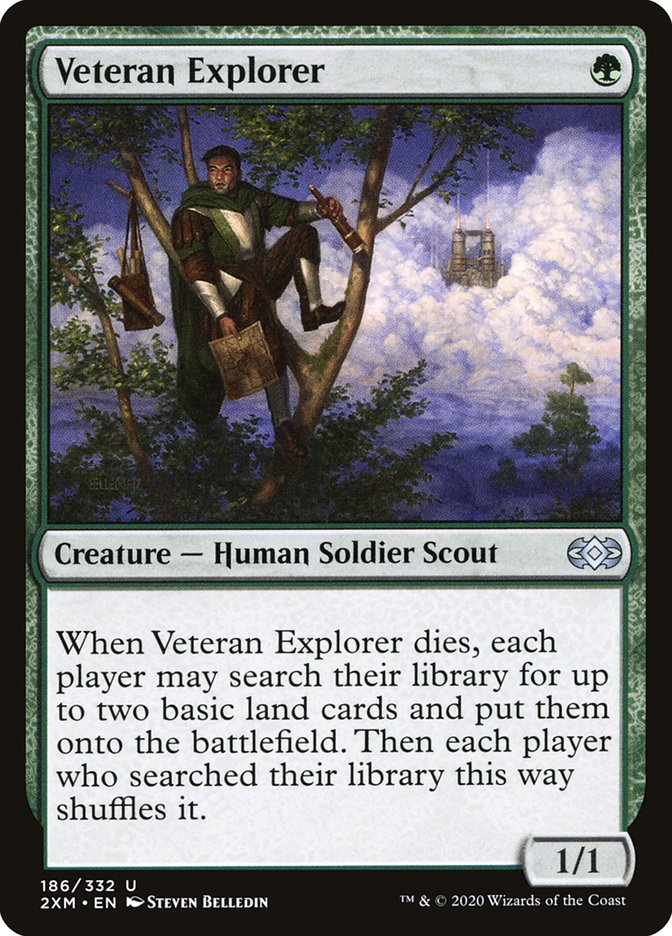Veteran Explorer Double Masters #186 Card Front