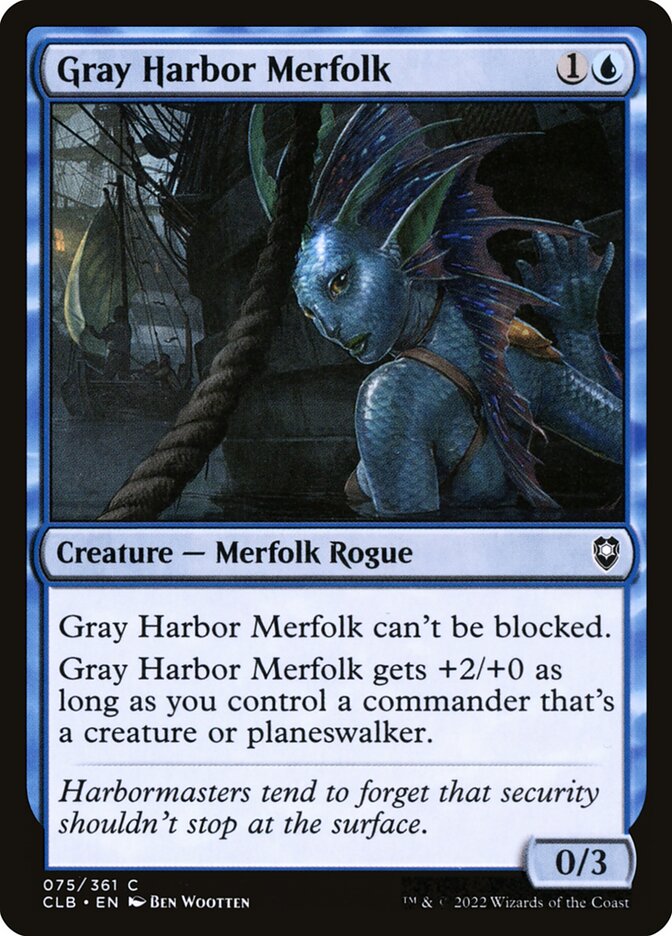 Gray Harbor Merfolk - Commander Legends #075