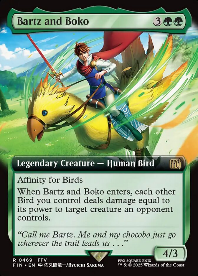 Extended Art Bartz and Boko Final Fantasy #469