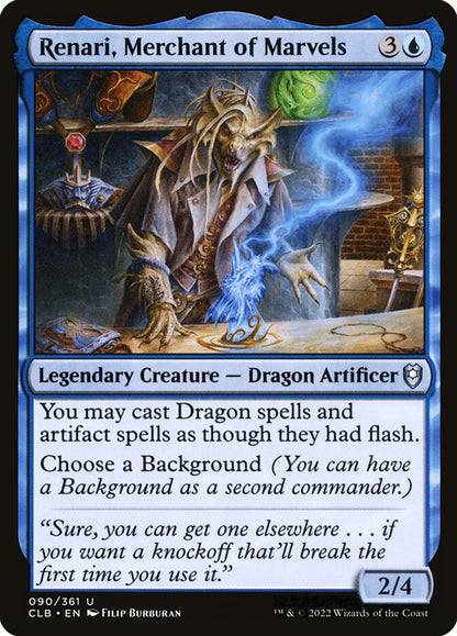 Renari, Merchant of Marvels - Commander Legends #090 Card Front