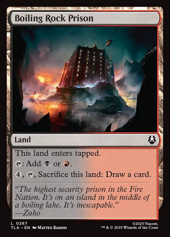 Boiling Rock Prison Avatar The Last Airbender #267 MTG Single Card Front